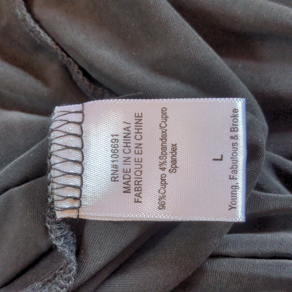 Young Fabulous and Broke YFB Maxi Dress in Black Size L - Picture 10 of 11